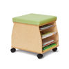 Picture of Teacher's Side Kick Mobile Stool with LIME  Cushion