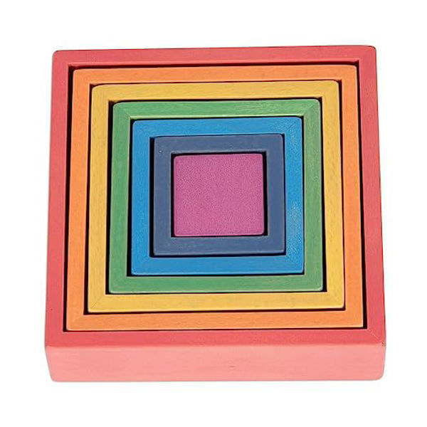 Picture of Wooden Rainbow Architect Squares - Set of 7